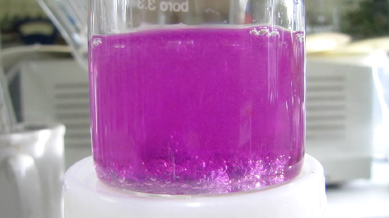         . Reduction of potassium permanganate by zinc and sulfuric acid)